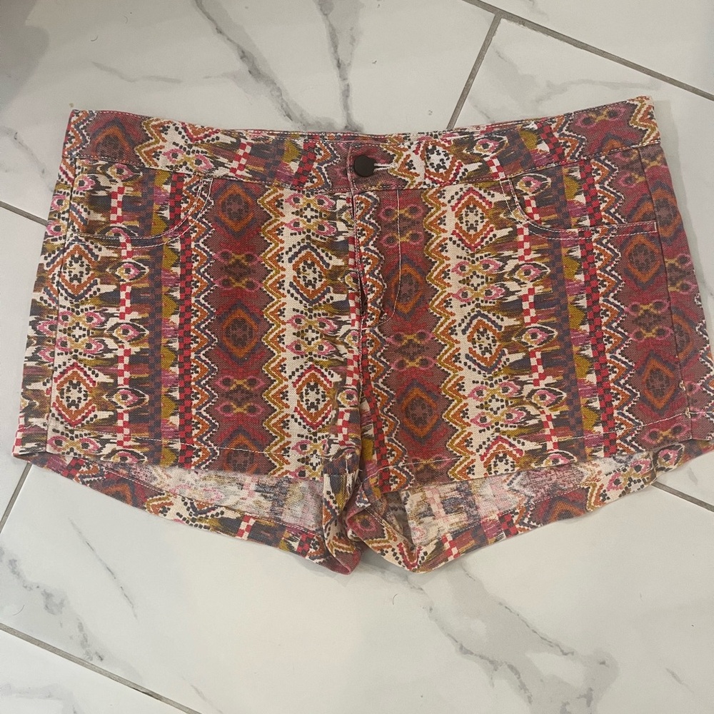 Aqua Pattern Shorts